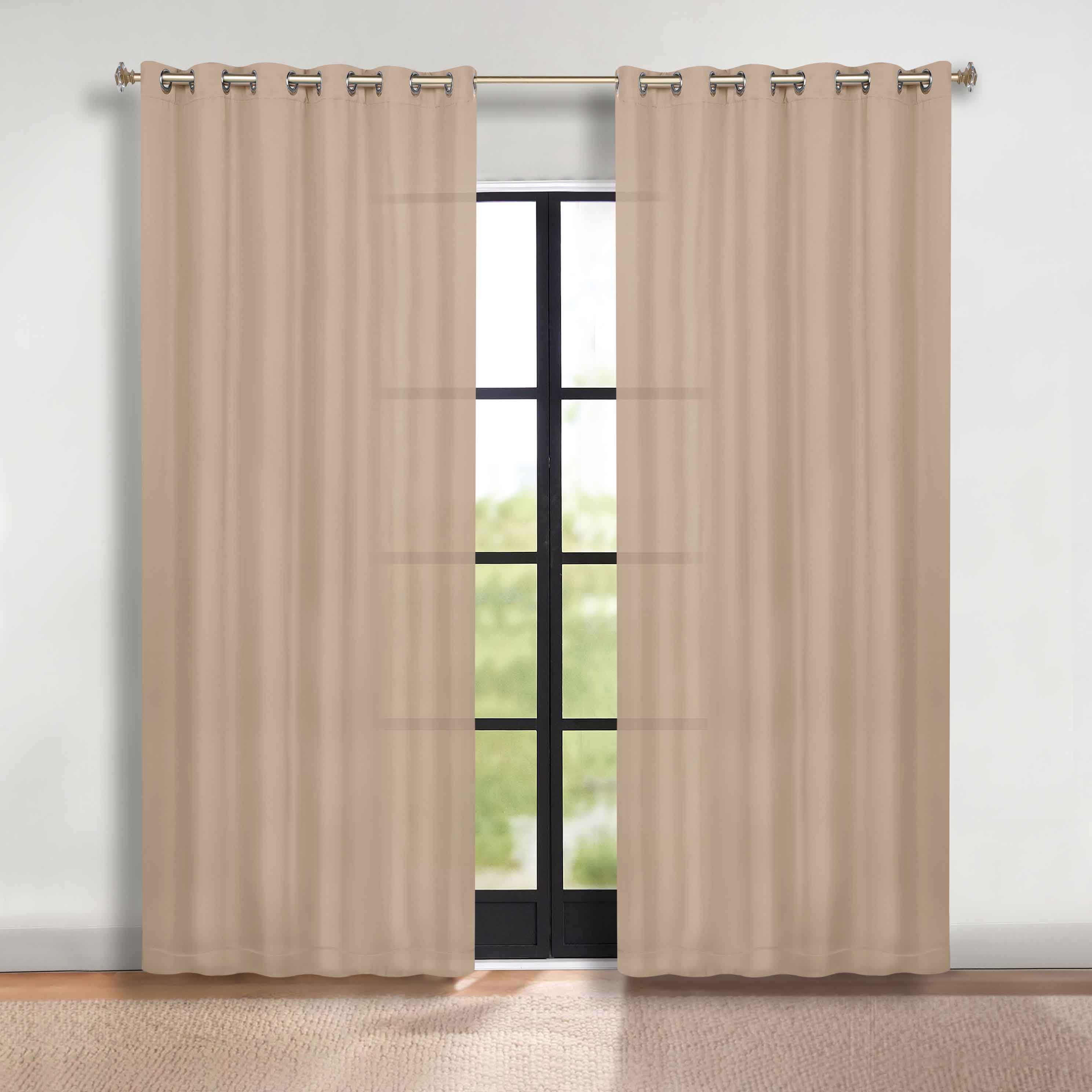 Classic Modern Solid Room Darkening Blackout Curtain Panels, Set of 2 - Blackout Curtains by Superior Brand