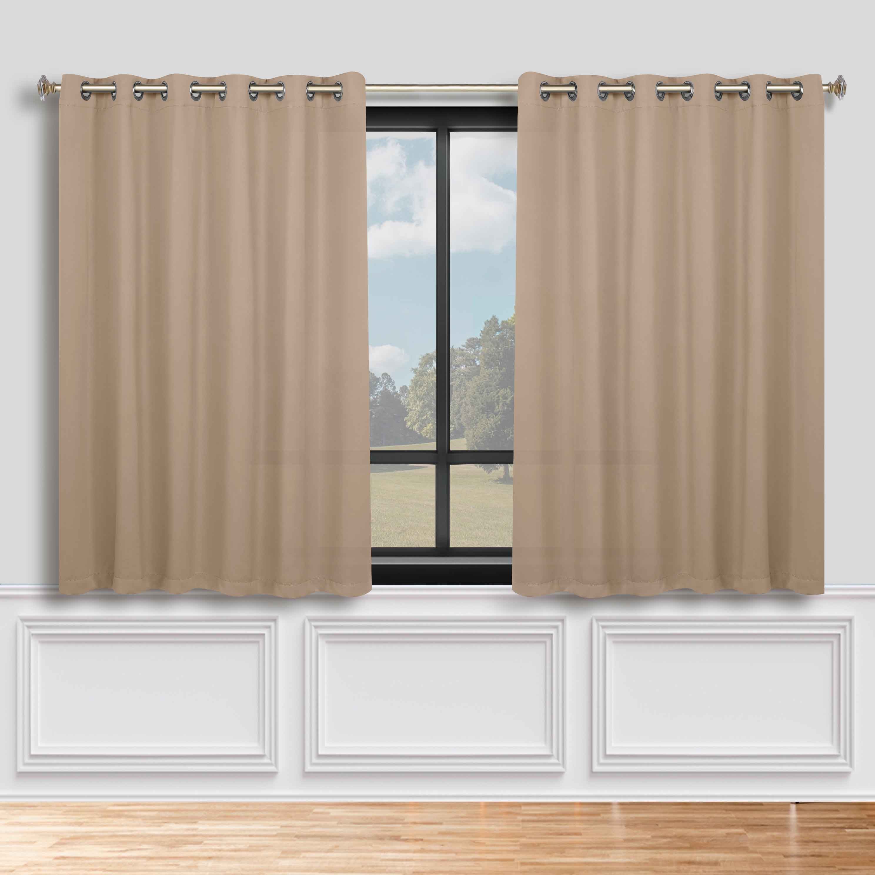 Classic Modern Solid Room Darkening Blackout Curtain Panels, Set of 2 - Blackout Curtains by Superior Brand