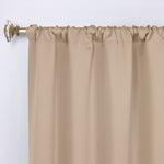 Solid Room Darkening Rod Pocket Blackout Curtain Panels, Set of 2 - Blackout Curtains by Superior