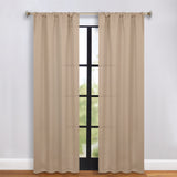 Solid Room Darkening Rod Pocket Blackout Curtain Panels, Set of 2 - Blackout Curtains by Superior