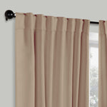Solid Room Darkening Blackout Curtain Panels, Back Tabs, Set of 2 - Blackout Curtains by Superior