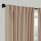Solid Room Darkening Blackout Curtain Panels, Back Tabs, Set of 2 - Blackout Curtains by Superior