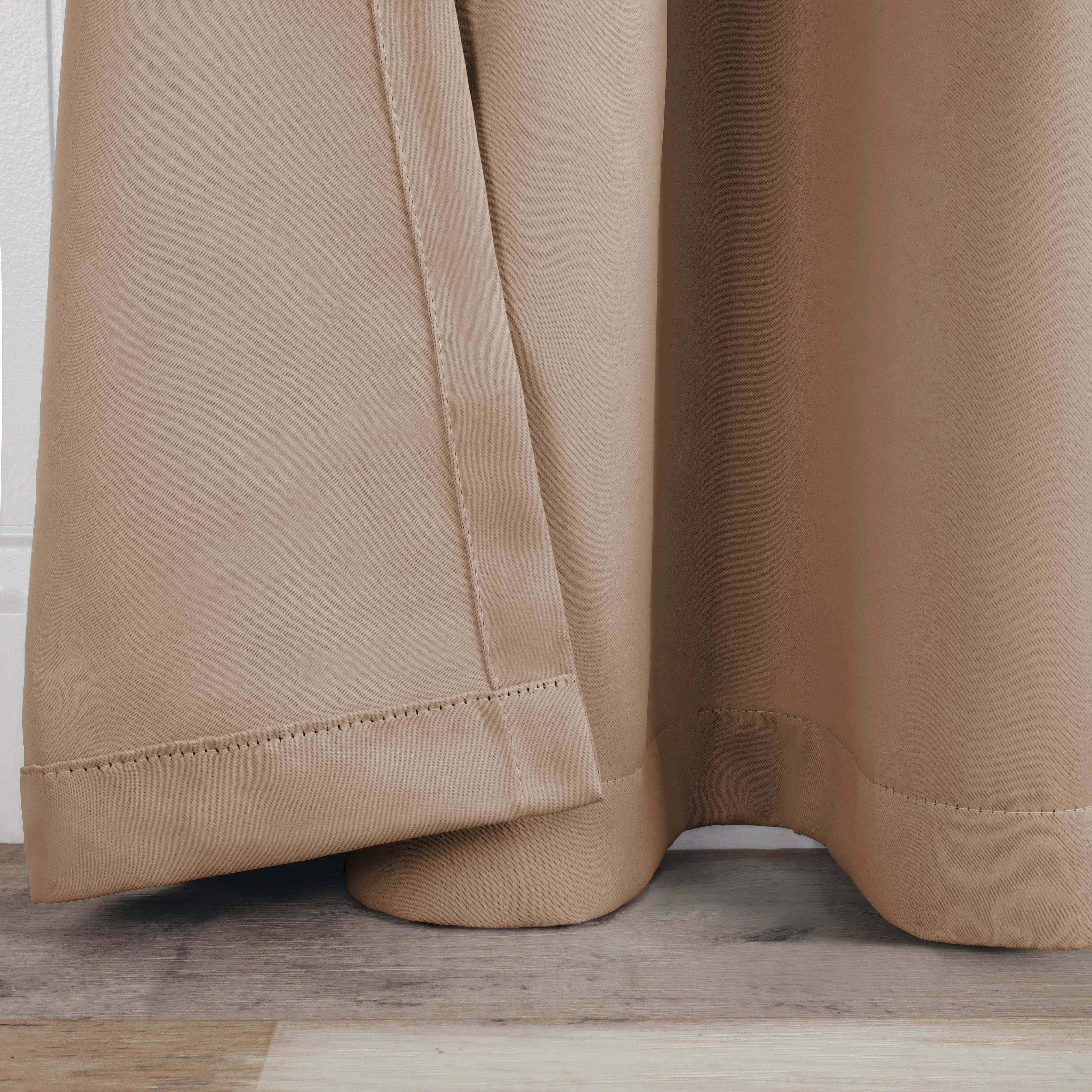 Solid Room Darkening Blackout Curtain Panels, Back Tabs, Set of 2 - Blackout Curtains by Superior