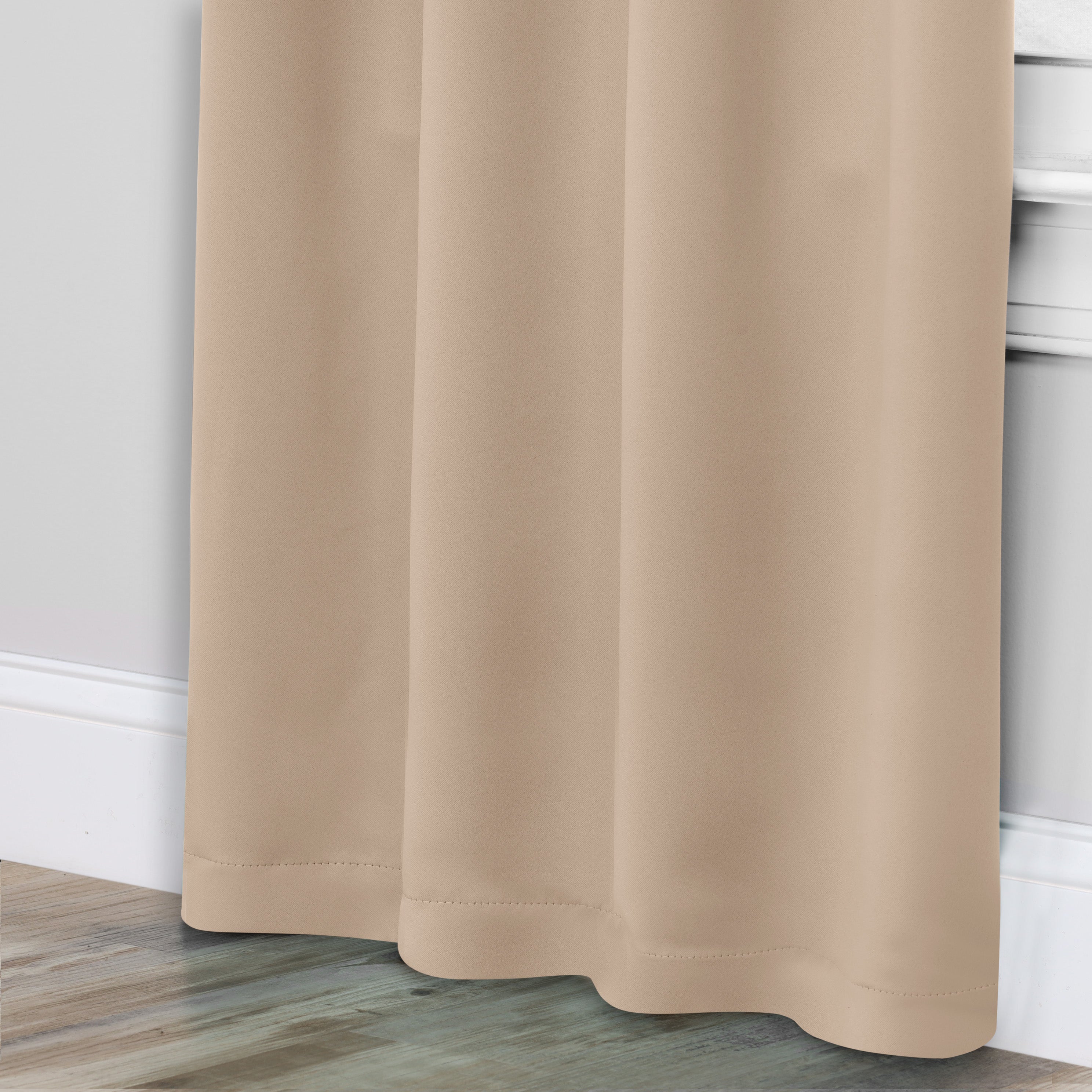 Solid Room Darkening Rod Pocket Blackout Curtain Panels, Set of 2 - Blackout Curtains by Superior