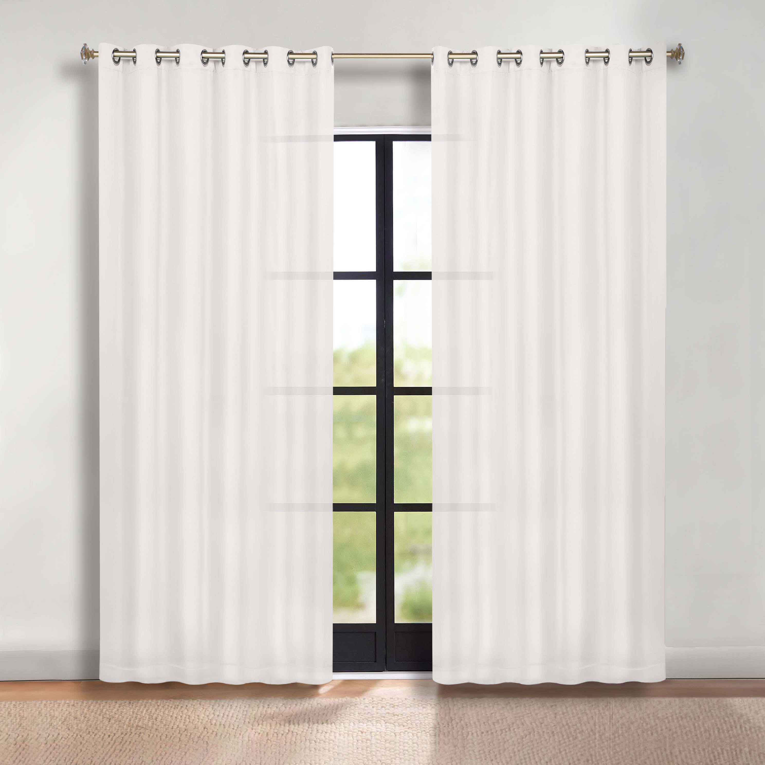 Classic Modern Solid Room Darkening Blackout Curtain Panels, Set of 2 - Blackout Curtains by Superior Brand