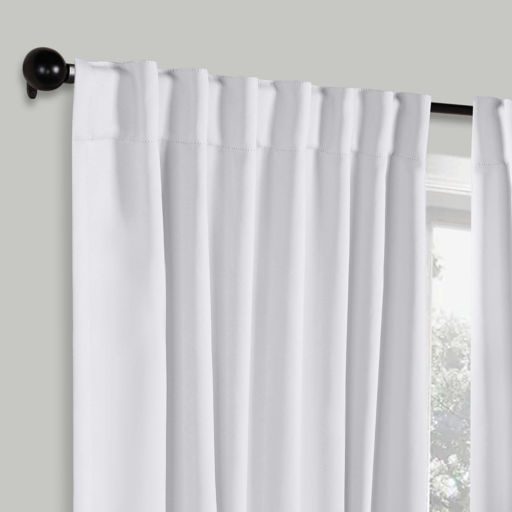 Solid Room Darkening Blackout Curtain Panels, Back Tabs, Set of 2 - Blackout Curtains by Superior