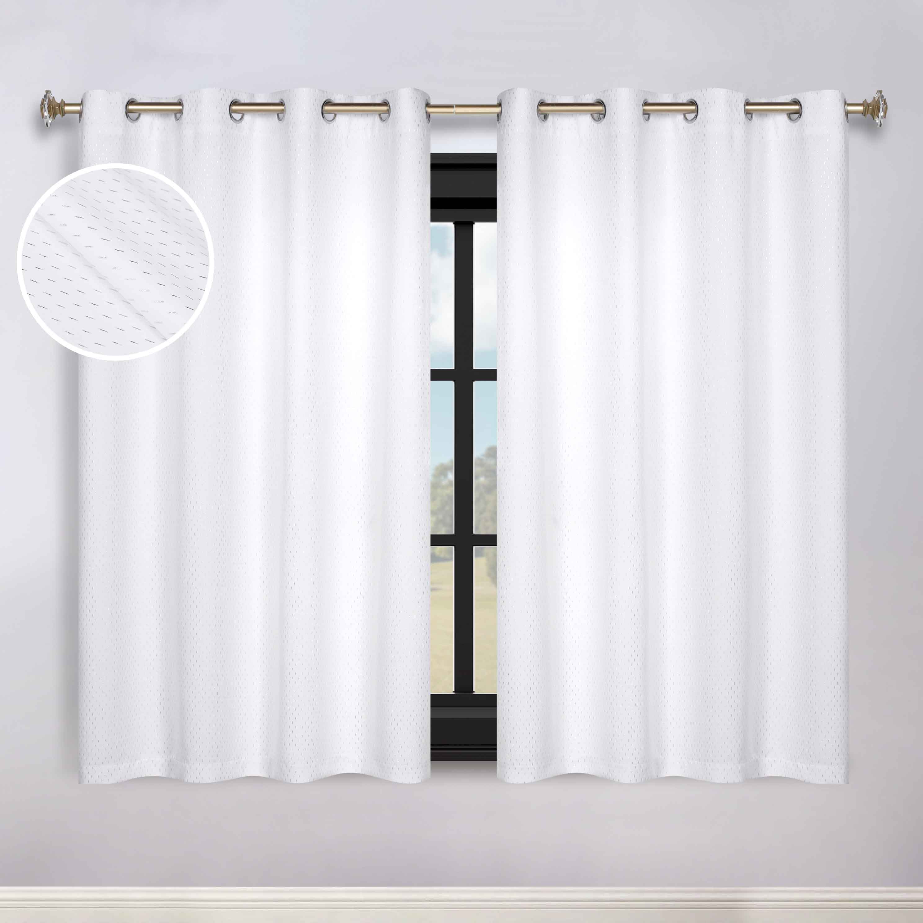 Modern Shimmer Washable Room Darkening Blackout Curtains, Set of 2 - Blackout Curtains by Superior Brand