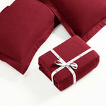 Flannel Cotton Modern Solid Fuzzy Duvet Cover Set With Pillow Shams - Duvet Cover Set by Superior Brand