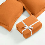Flannel Cotton Modern Solid Fuzzy Duvet Cover Set With Pillow Shams - Duvet Cover Set by Superior Brand