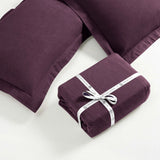 Flannel Cotton Modern Solid Fuzzy Duvet Cover Set With Pillow Shams - Duvet Cover Set by Superior Brand