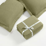 Flannel Cotton Modern Solid Fuzzy Duvet Cover Set With Pillow Shams - Duvet Cover Set by Superior Brand