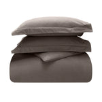 Flannel Cotton Modern Solid Fuzzy Duvet Cover Set With Pillow Shams - Duvet Cover Set by Superior Brand