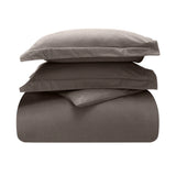 Flannel Cotton Modern Solid Fuzzy Duvet Cover Set With Pillow Shams - Duvet Cover Set by Superior Brand