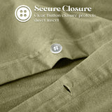 Flannel Cotton Modern Solid Fuzzy Duvet Cover Set With Pillow Shams - Duvet Cover Set by Superior Brand