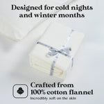 100% Cotton Flannel Solid Deep Pocket Bed Sheet Set - Sheet Set by Superior Brand