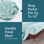 100% Cotton Flannel Solid Deep Pocket Bed Sheet Set - Sheet Set by Superior Brand