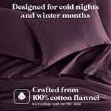 Solid Flannel Cotton Soft Fuzzy Pillowcases, Set of 2 - Pillowcases by Superior Brand