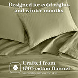 Solid Flannel Cotton Soft Fuzzy Pillowcases, Set of 2 - Pillowcases by Superior Brand