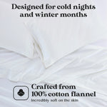 Solid Flannel Cotton Soft Fuzzy Pillowcases, Set of 2 - Pillowcases by Superior Brand
