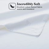 100% Cotton Flannel Solid Deep Pocket Bed Sheet Set - Sheet Set by Superior Brand