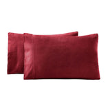 Solid Flannel Cotton Soft Fuzzy Pillowcases, Set of 2 - Pillowcases by Superior Brand