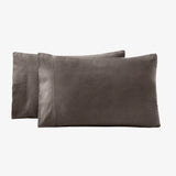Solid Flannel Cotton Soft Fuzzy Pillowcases, Set of 2 - Pillowcases by Superior Brand