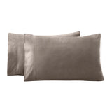 Solid Flannel Cotton Soft Fuzzy Pillowcases, Set of 2 - Pillowcases by Superior Brand