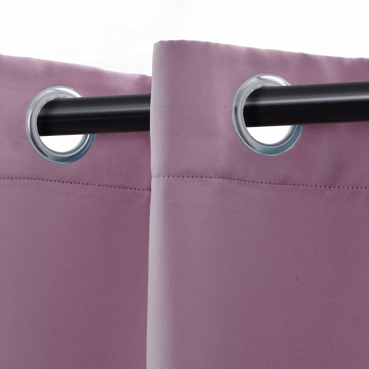 Superior Classic Modern Solid Room Darkening Blackout Curtain Set - Wisteria