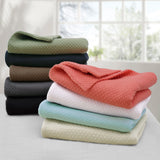 Lightweight Cotton Bedspread Sets 3-Piece Diamond Jacquard Matelassé