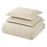 Lightweight Cotton Bedspread Sets 3-Piece Diamond Jacquard Matelassé