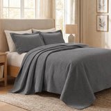 Lightweight Cotton Bedspread Sets 3-Piece Diamond Jacquard Matelassé