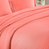 Lightweight Cotton Bedspread Sets 3-Piece Diamond Jacquard Matelassé