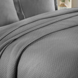 Lightweight Cotton Bedspread Sets 3-Piece Diamond Jacquard Matelassé