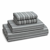 Sophia Cotton Flannel Striped Bed Sheet Set