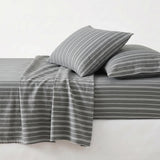 Sophia Cotton Flannel Striped Bed Sheet Set