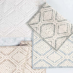 Ceton Diamond Trellis Textured Machine Washable Bath Rugs, Set of 2 - Bath Rugs by Superior Brand