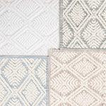 Ceton Diamond Trellis Textured Machine Washable Bath Rugs, Set of 2 - Bath Rugs by Superior Brand