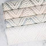Ceton Diamond Trellis Textured Machine Washable Bath Rugs, Set of 2