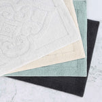 Myra Medallion Textured Jacquard Machine Washable Bath Rugs, Set of 2 - Bath Rugs by Superior Brand