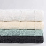 Myra Medallion Textured Jacquard Machine Washable Bath Rugs, Set of 2 - Bath Rugs by Superior Brand