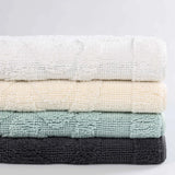 Myra Medallion Textured Jacquard Machine Washable Bath Rugs, Set of 2 - Bath Rugs by Superior Brand