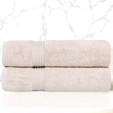 Heritage Egyptian Cotton Plush Absorbent Luxury Bath Towel Set of 2 - Bath Towel by Superior
