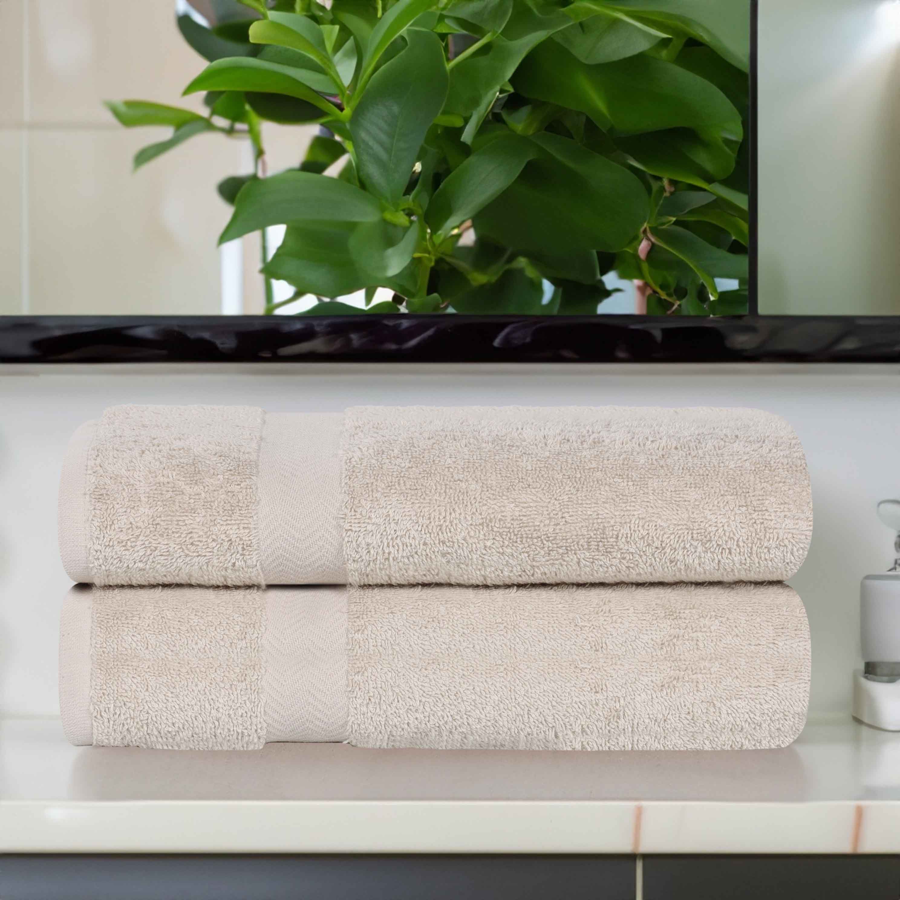 Cotton Eco-Friendly Bathroom Essentials 2 Piece Bath Sheet Set - Bath Sheets by Superior Brand