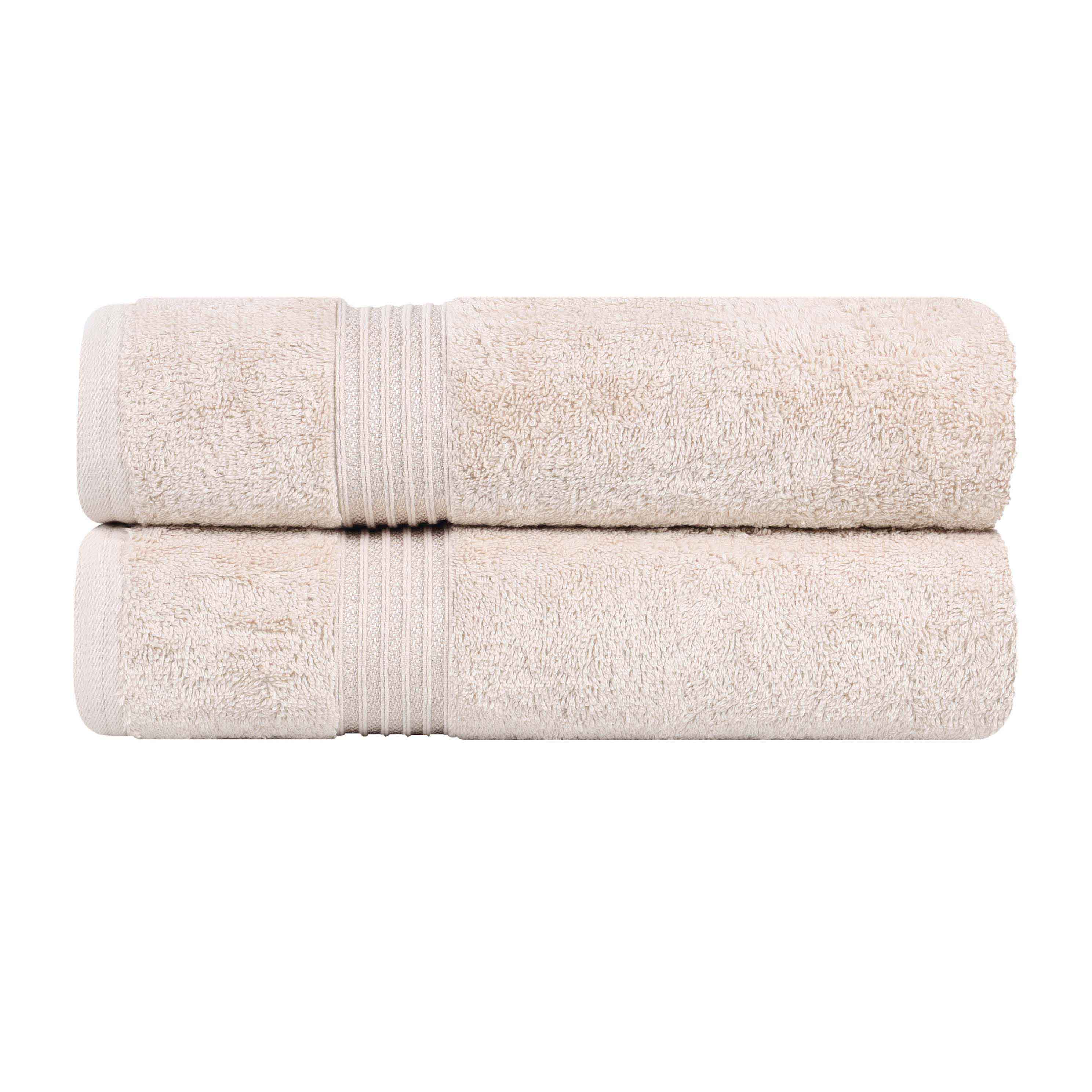 Heritage Egyptian Cotton Plush Absorbent Luxury Bath Towel Set of 2 - Bath Towel by Superior