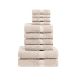 Madison Egyptian Cotton Pile Plush Heavyweight 10 Piece Towel Set - Egyptian Cotton Towel Set by Superior