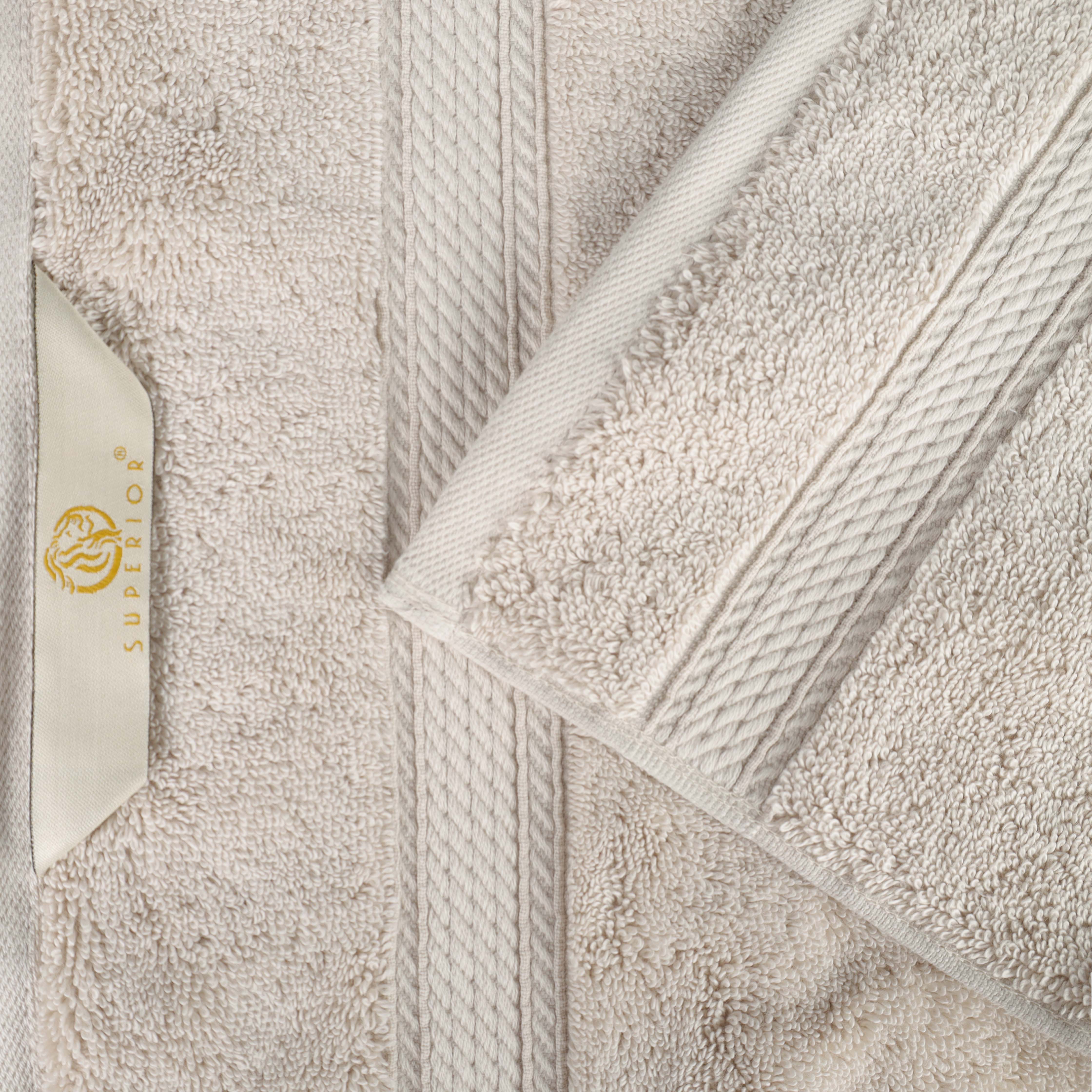 Madison Egyptian Cotton Pile Plush Heavyweight 10 Piece Towel Set - Egyptian Cotton Towel Set by Superior