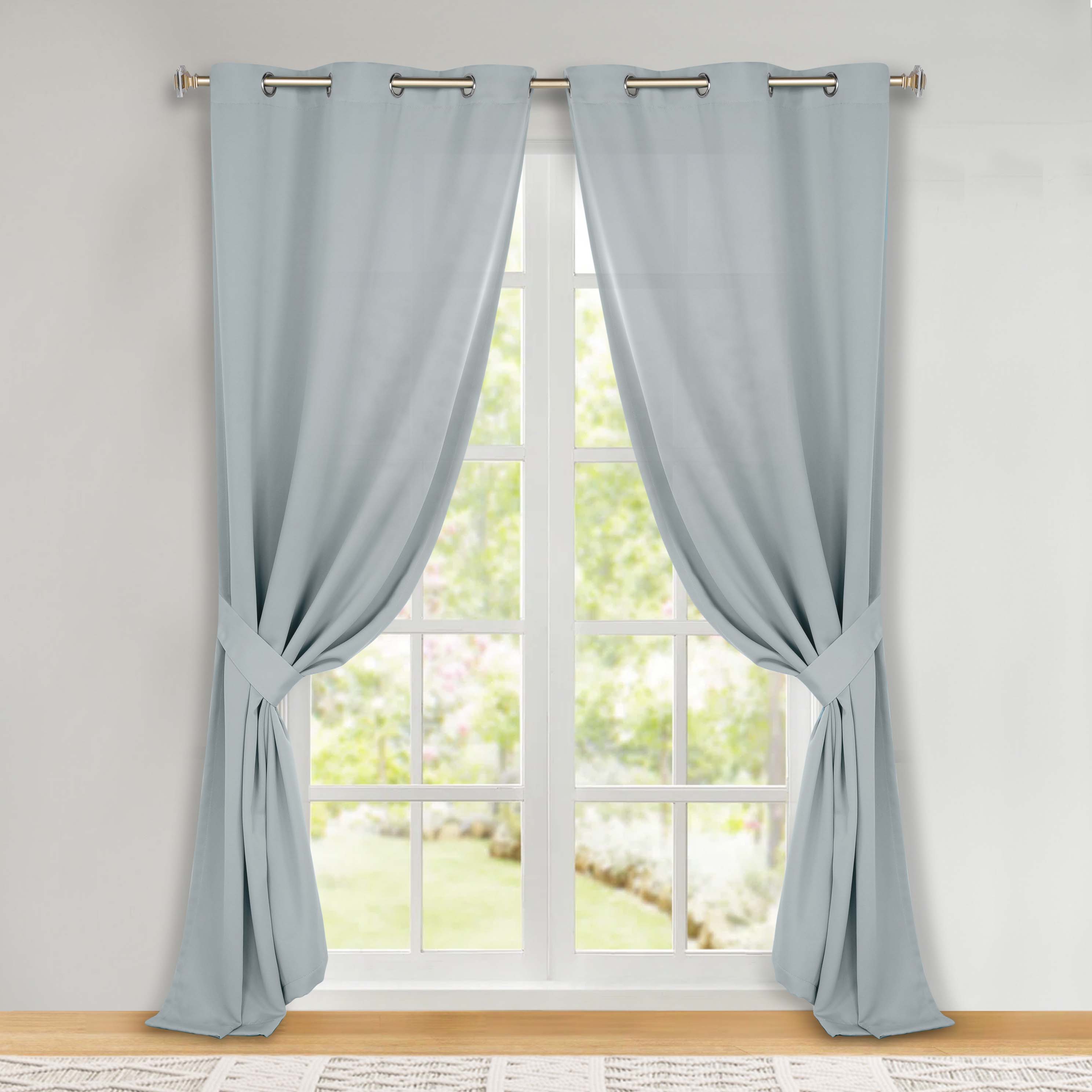Classic Modern Solid Room Darkening Blackout Curtain Panels, Set of 2 - Blackout Curtains by Superior