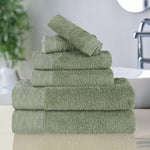 Rayon from Bamboo Eco-Friendly Fluffy Soft Solid 6 Piece Towel Set - Towel Set by Superior