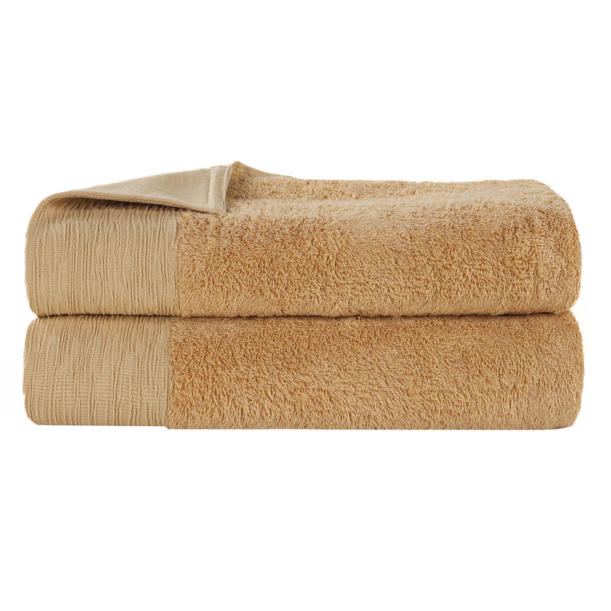 Rayon from Bamboo Eco-Friendly Fluffy Soft Solid Bath Sheet - Gold