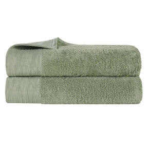 Rayon from Bamboo Eco-Friendly Fluffy Soft Solid Bath Sheet - Green